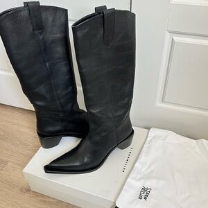 Brand New Black Goatskin Western Boots, Simon Miller - Size 41 (Fits Women's 11)